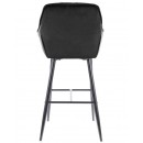 Стул барный SIGNAL CHERRY H-1 Velvet Bluvel 19 черный/черный мат